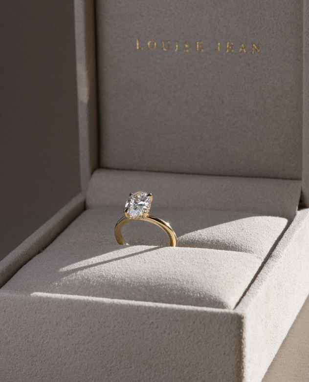 2.03ct Asscher Trilogy Ring