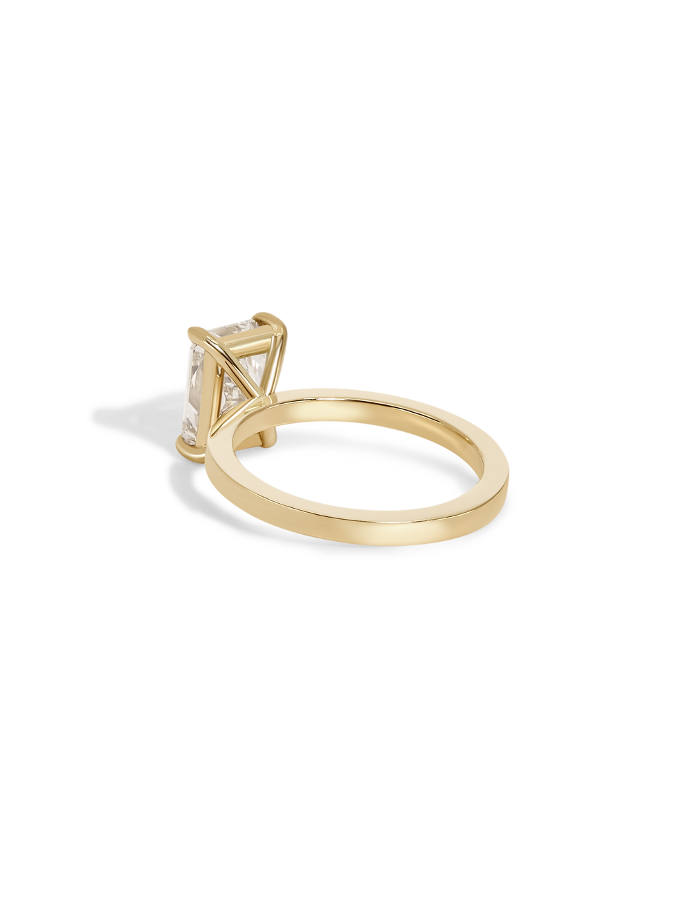 2.00ct Radiant Champagne Ceremonial Solitaire Ring - View