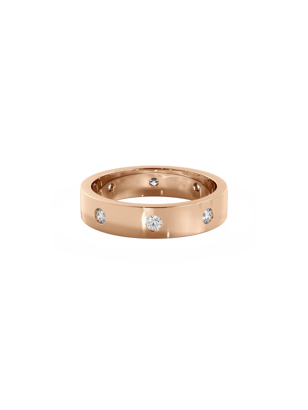 Round Inlay Cuff Ring - View