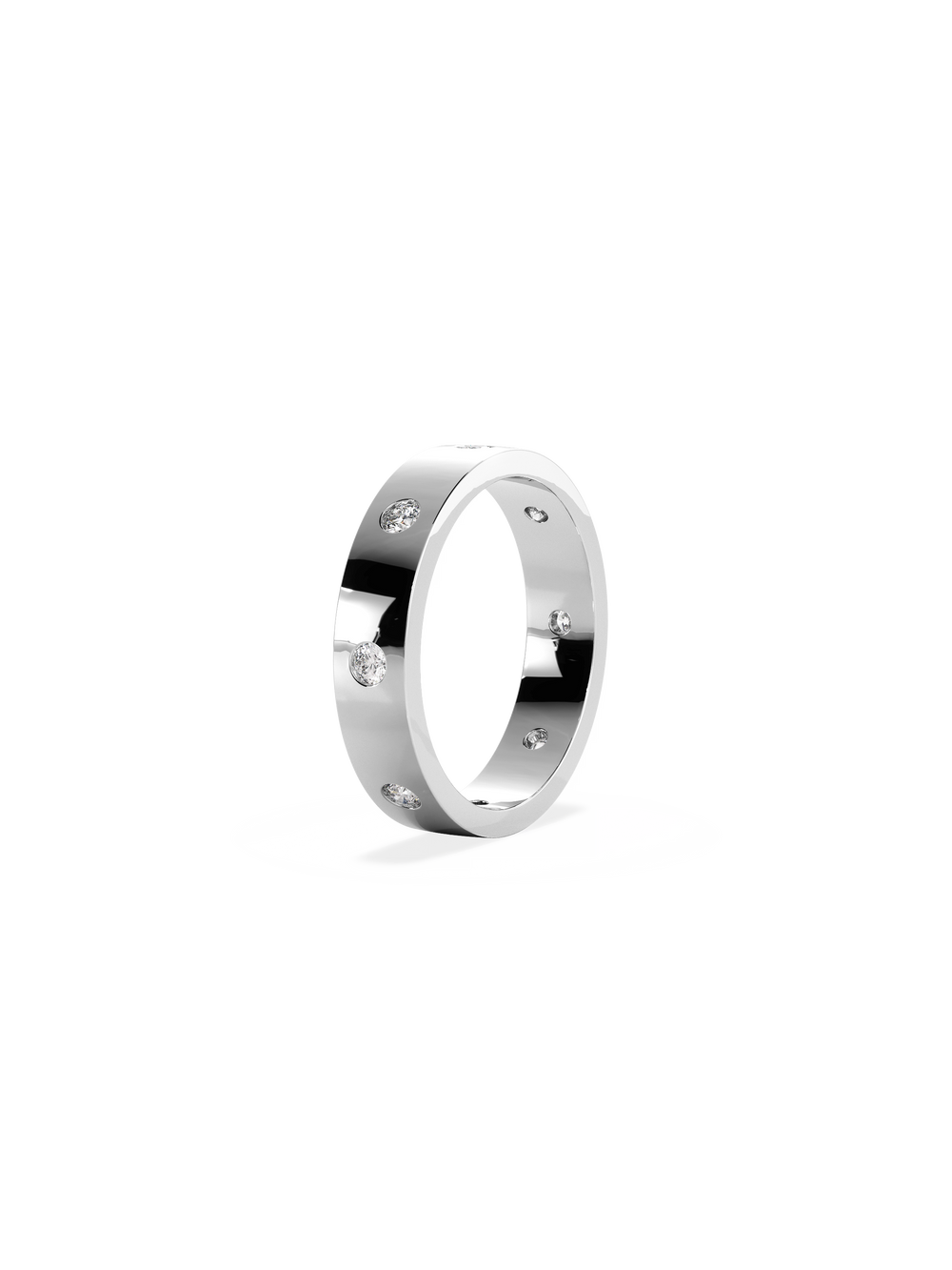 Round Inlay Cuff Ring - View