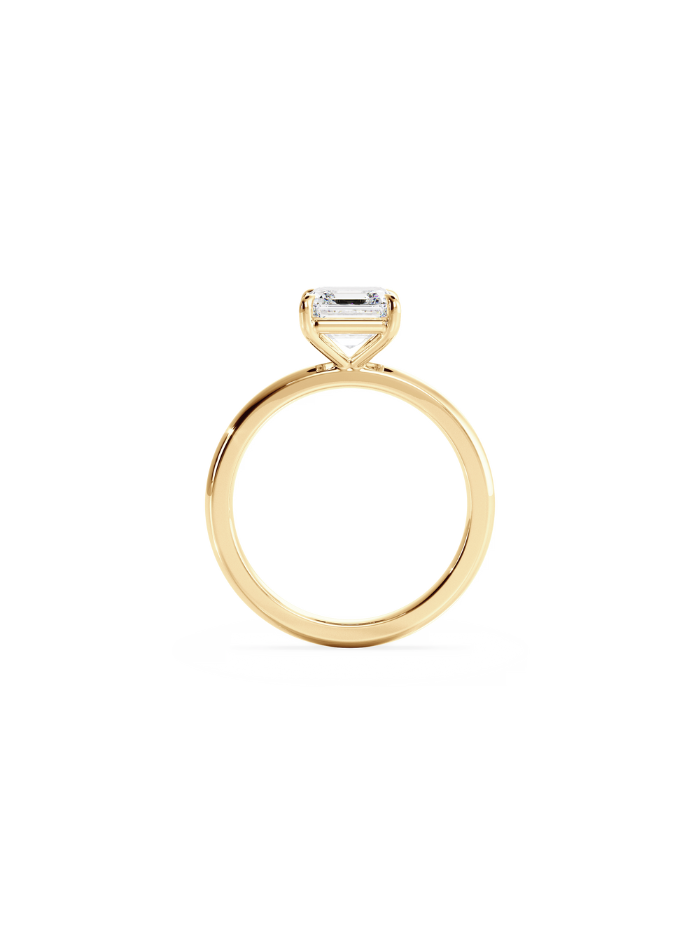 Asscher Ceremonial Solitaire Ring - View