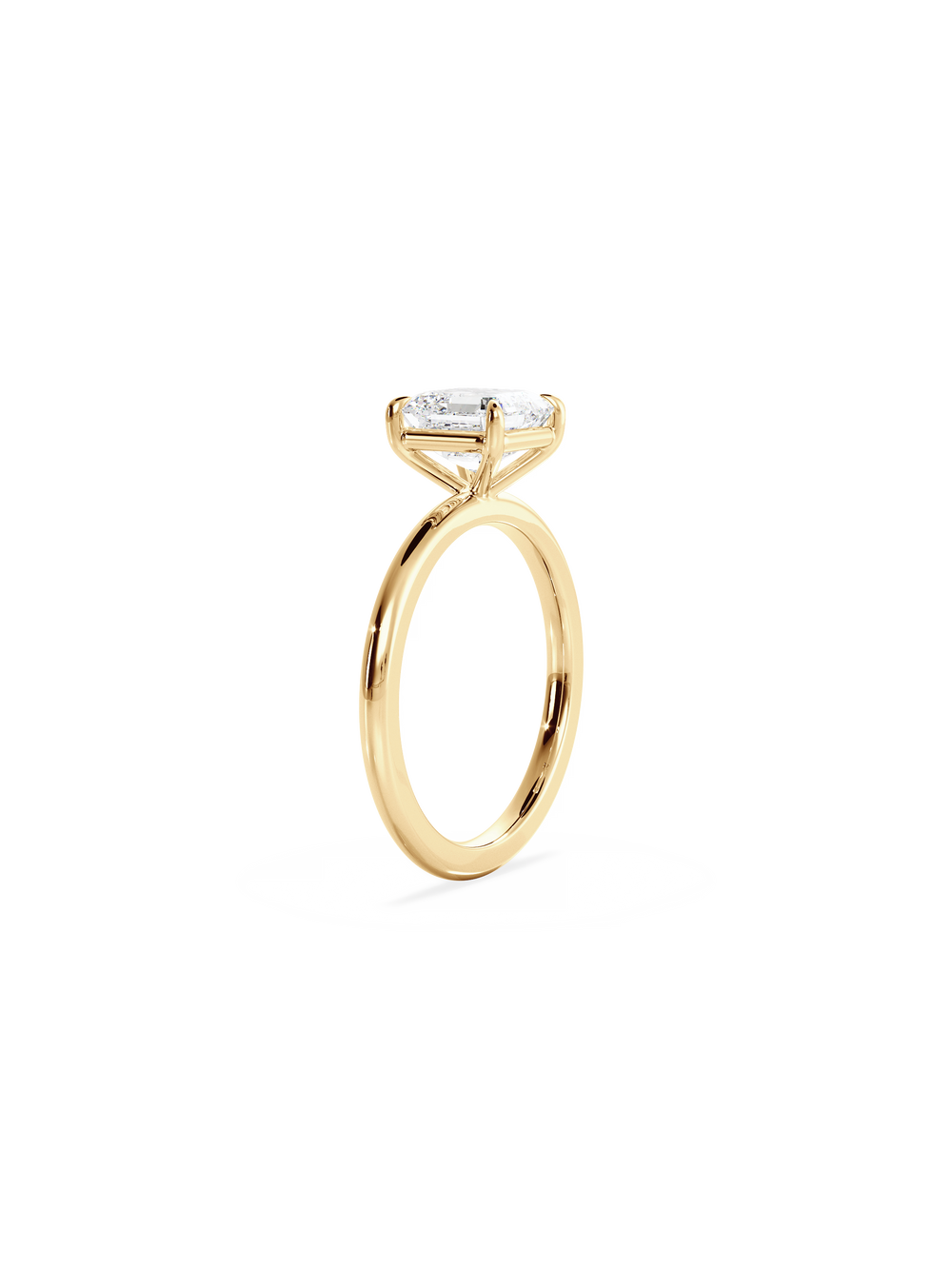Asscher Ceremonial Solitaire Ring - View