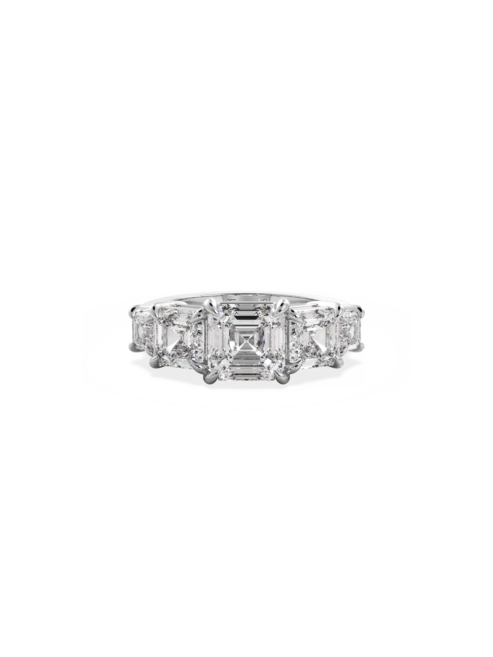 Asscher Signature Five-Stone Ring - View