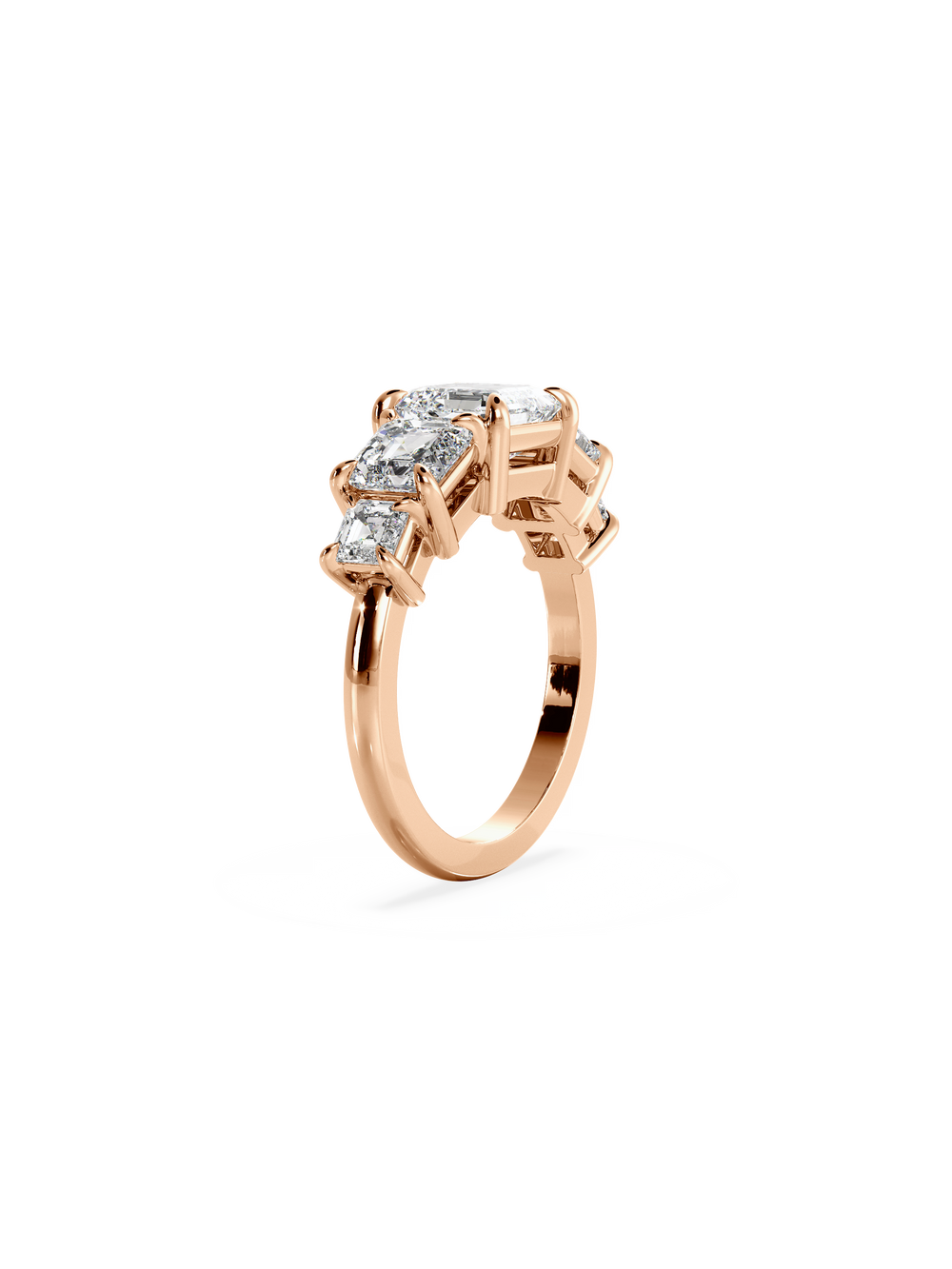 Asscher Signature Five-Stone Ring - View