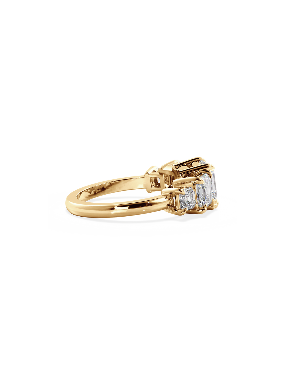 Asscher Signature Five-Stone Ring - View