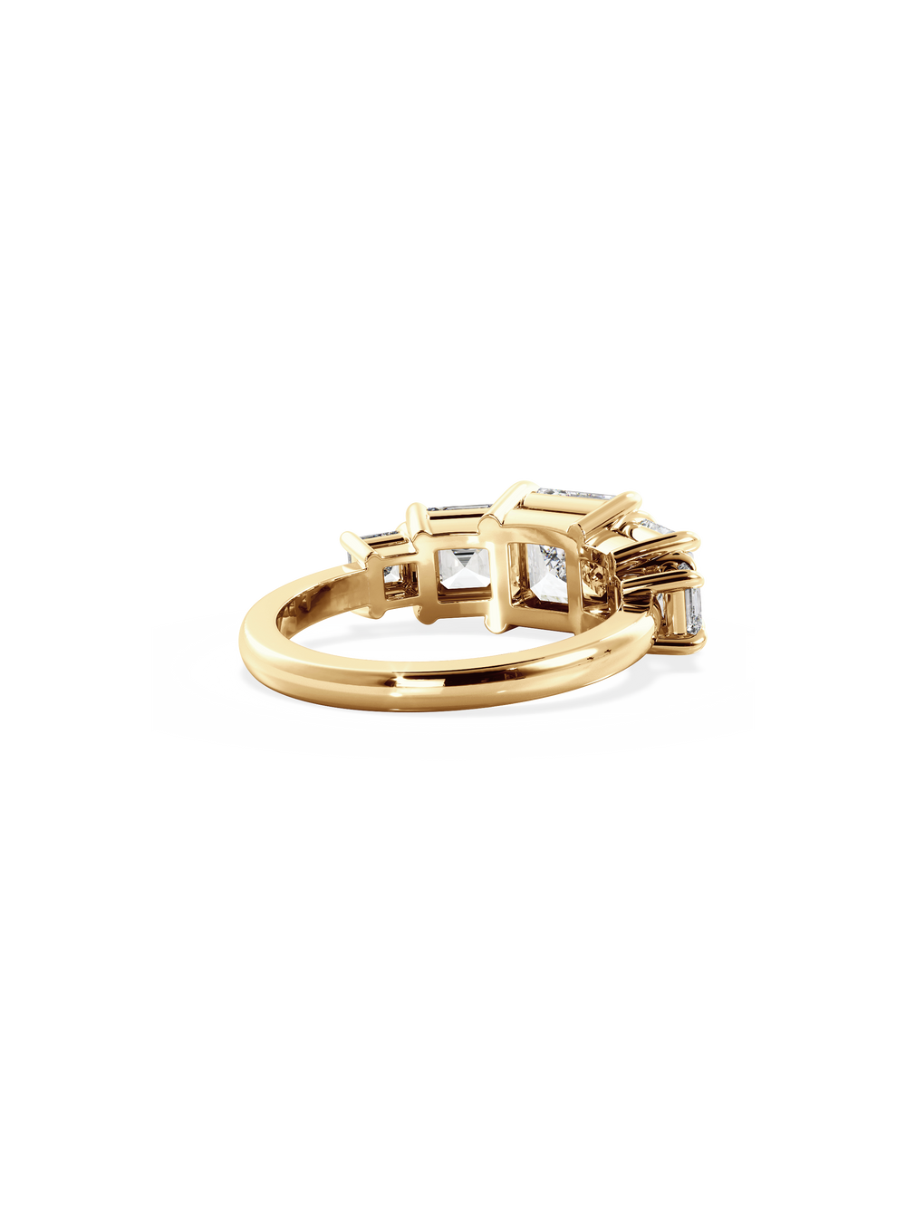 Asscher Signature Five-Stone Ring - View