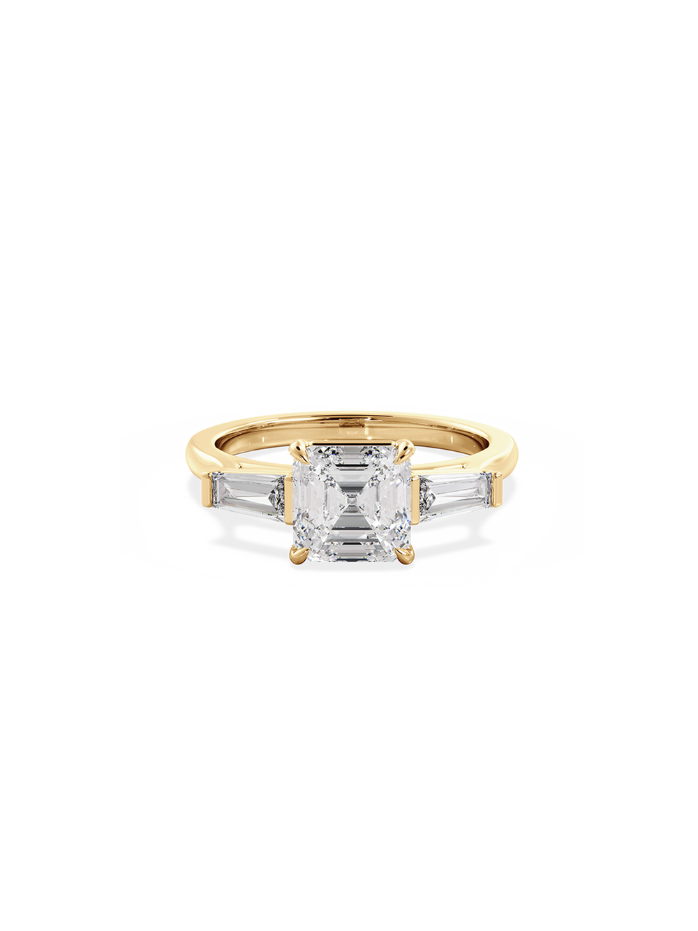 Asscher Lyra Ring - View