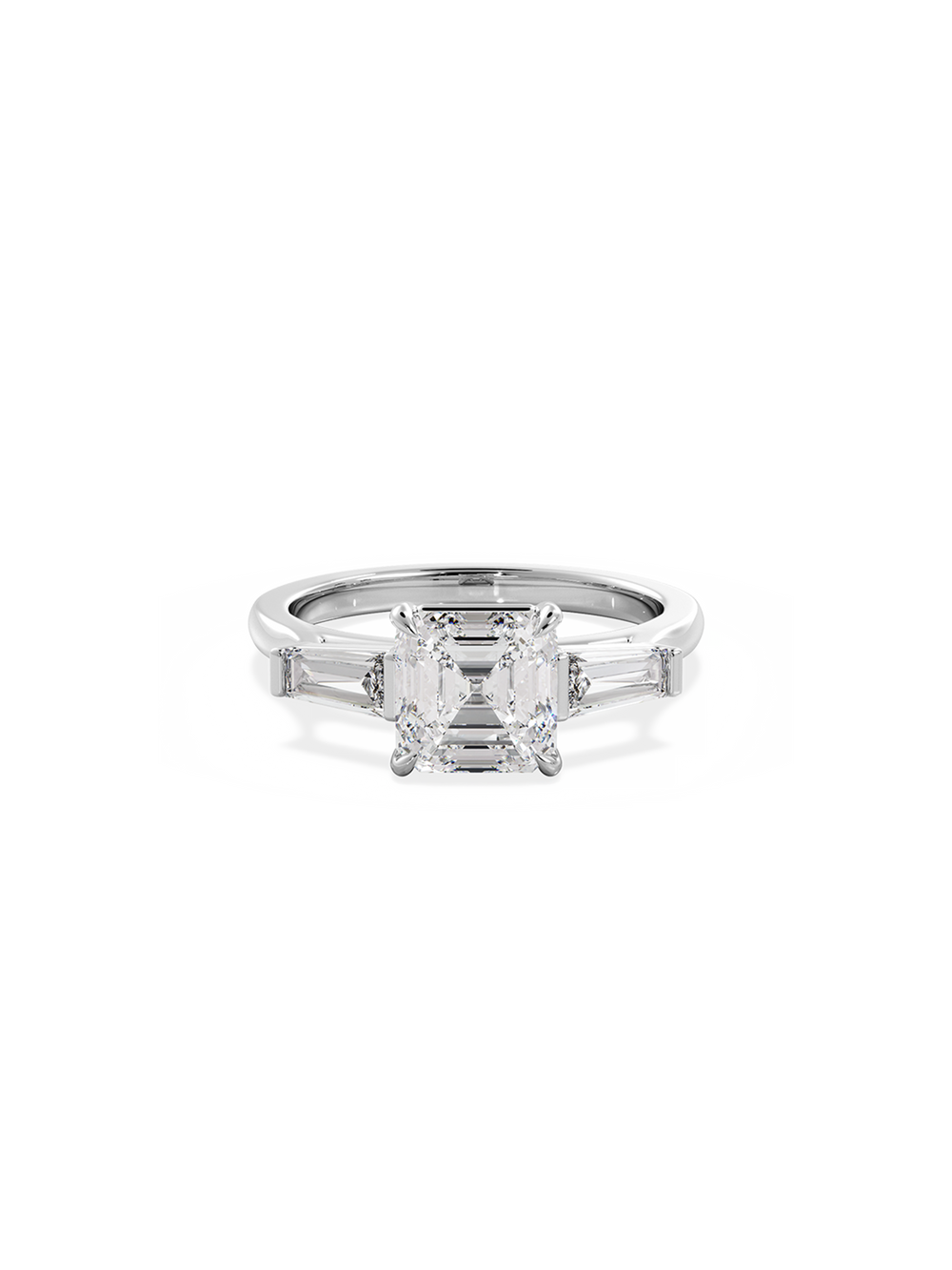 Asscher Lyra Ring - View