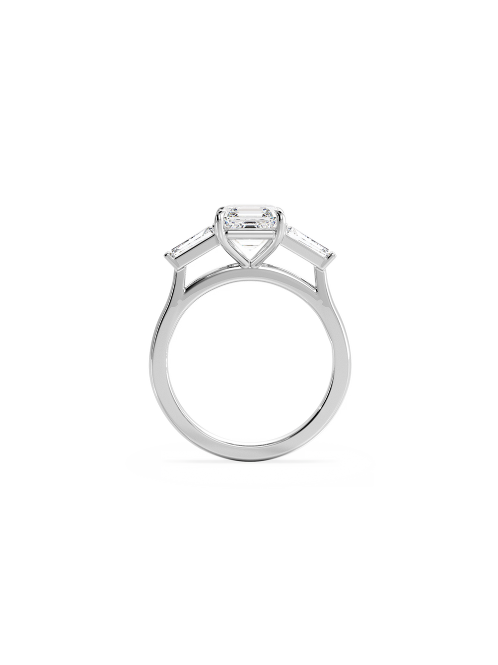 Asscher Lyra Ring - View