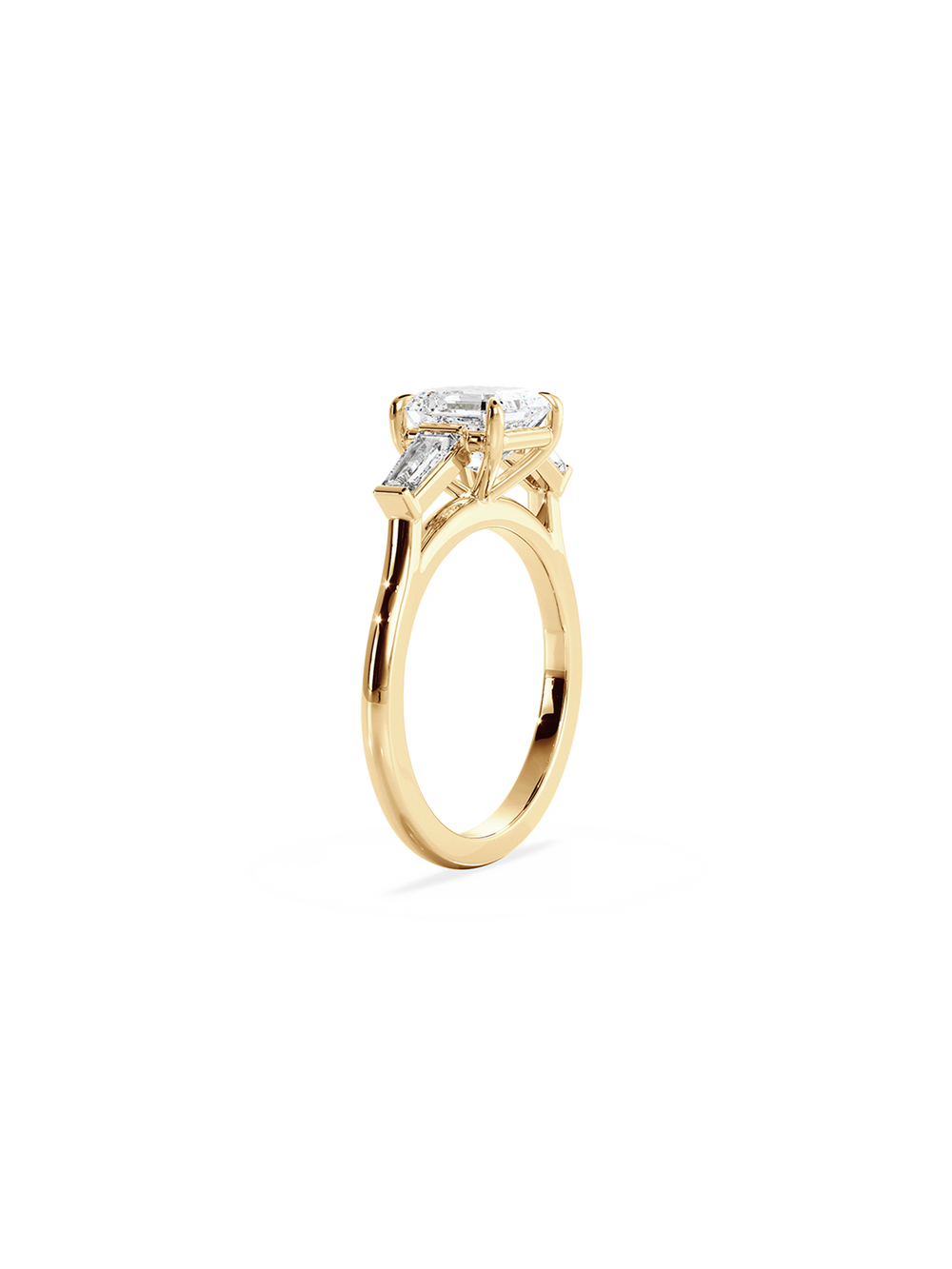 Asscher Lyra Ring - View