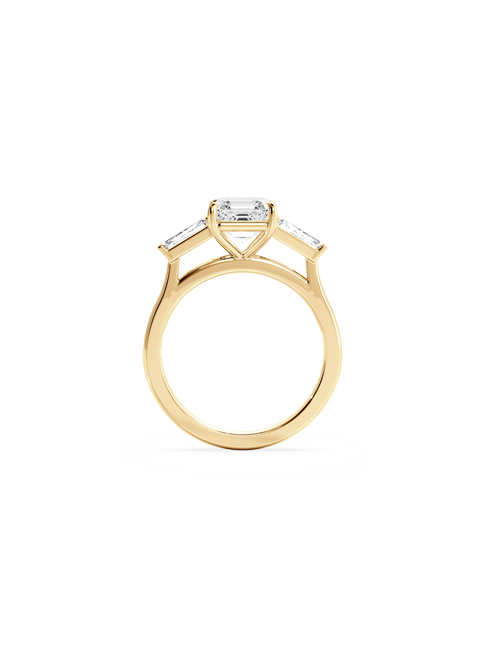 Asscher Lyra Ring - View