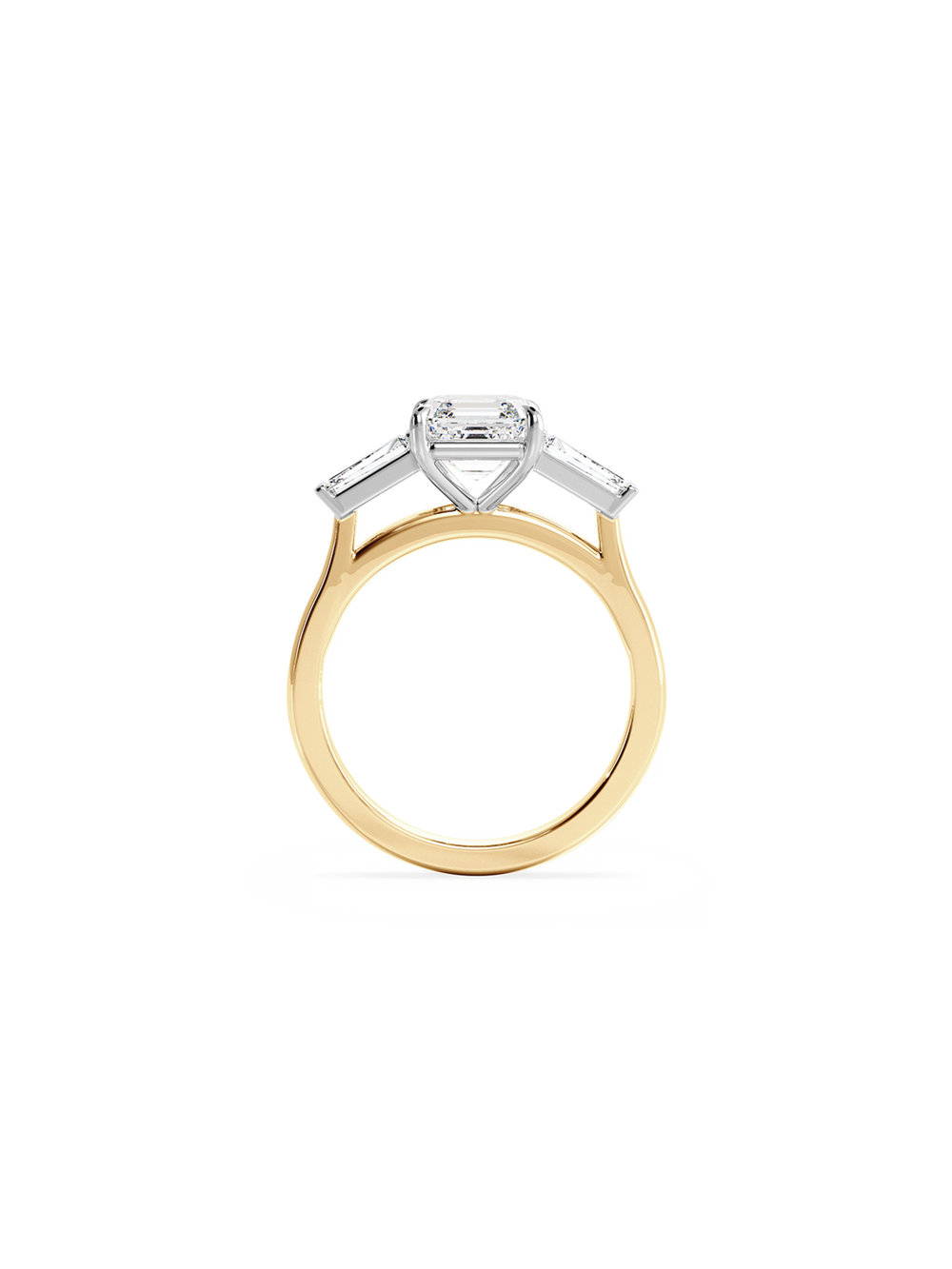 Asscher Lyra Ring - View