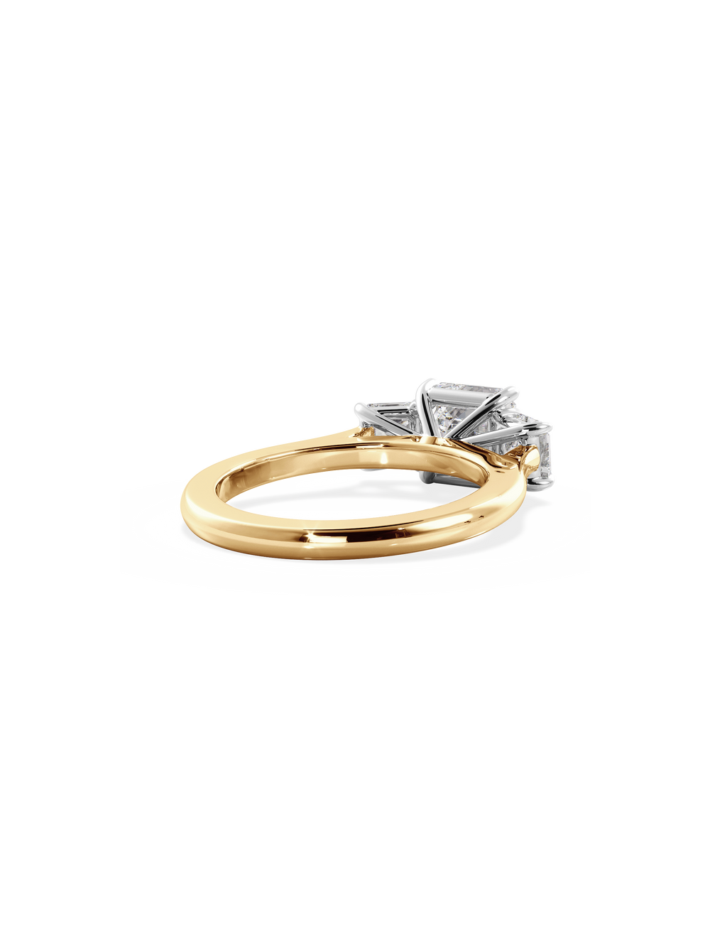 Asscher Trilogy Ring - View
