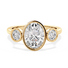 Elongated Cushion Bezel Cosmic Trio