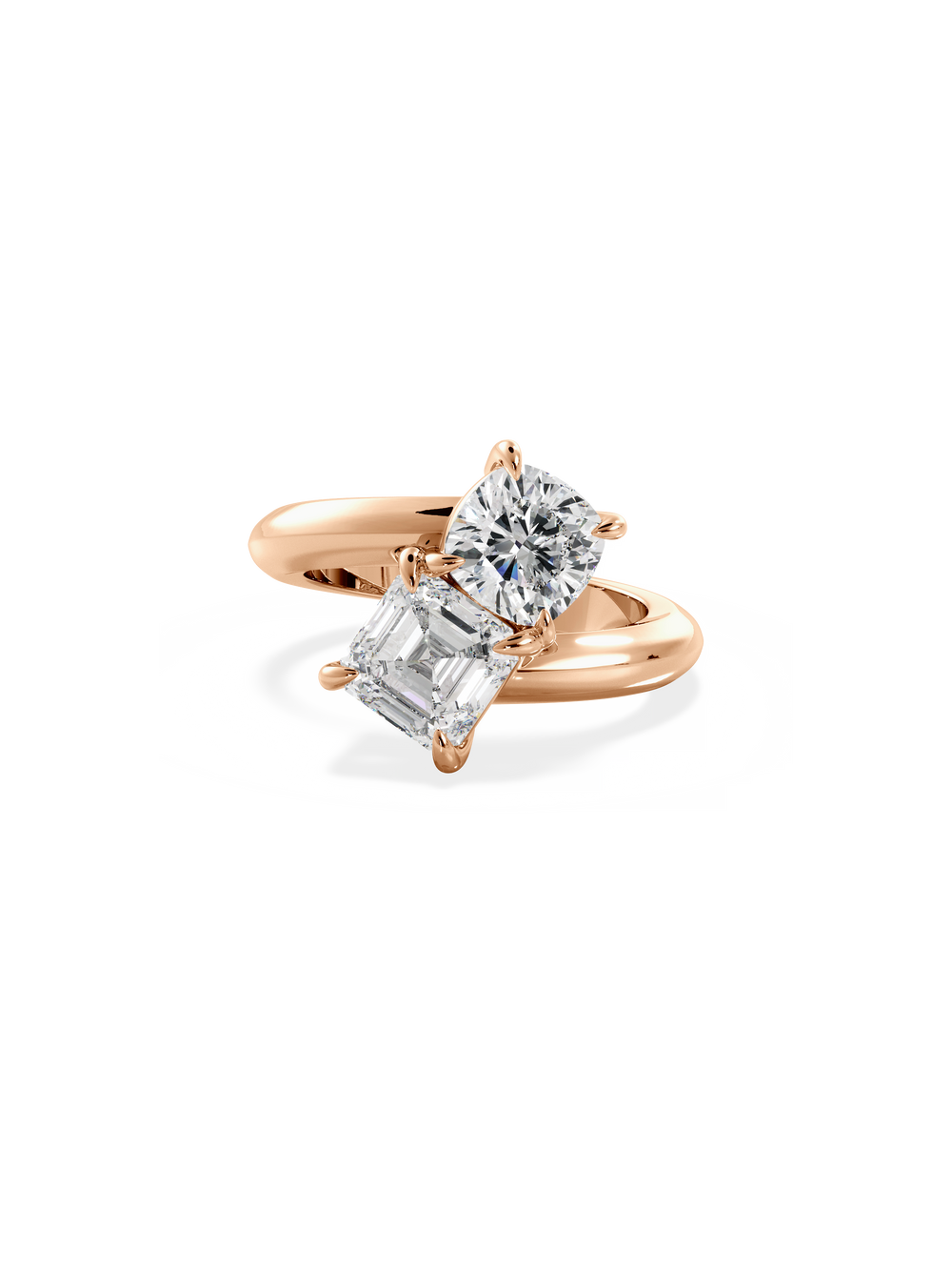 Cushion Jean Toi et Moi Ring - View