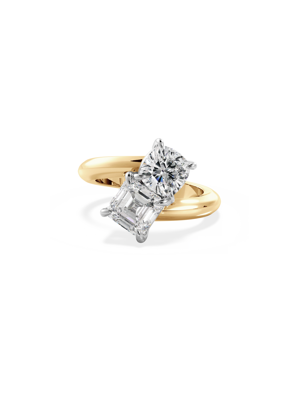 Cushion Jean Toi et Moi Ring - View