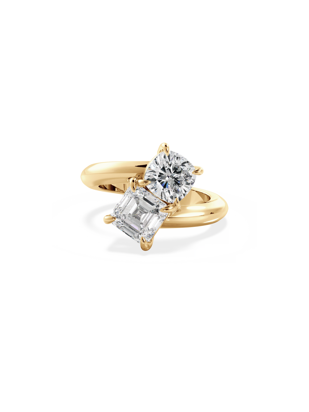 Cushion Jean Toi et Moi Ring - View