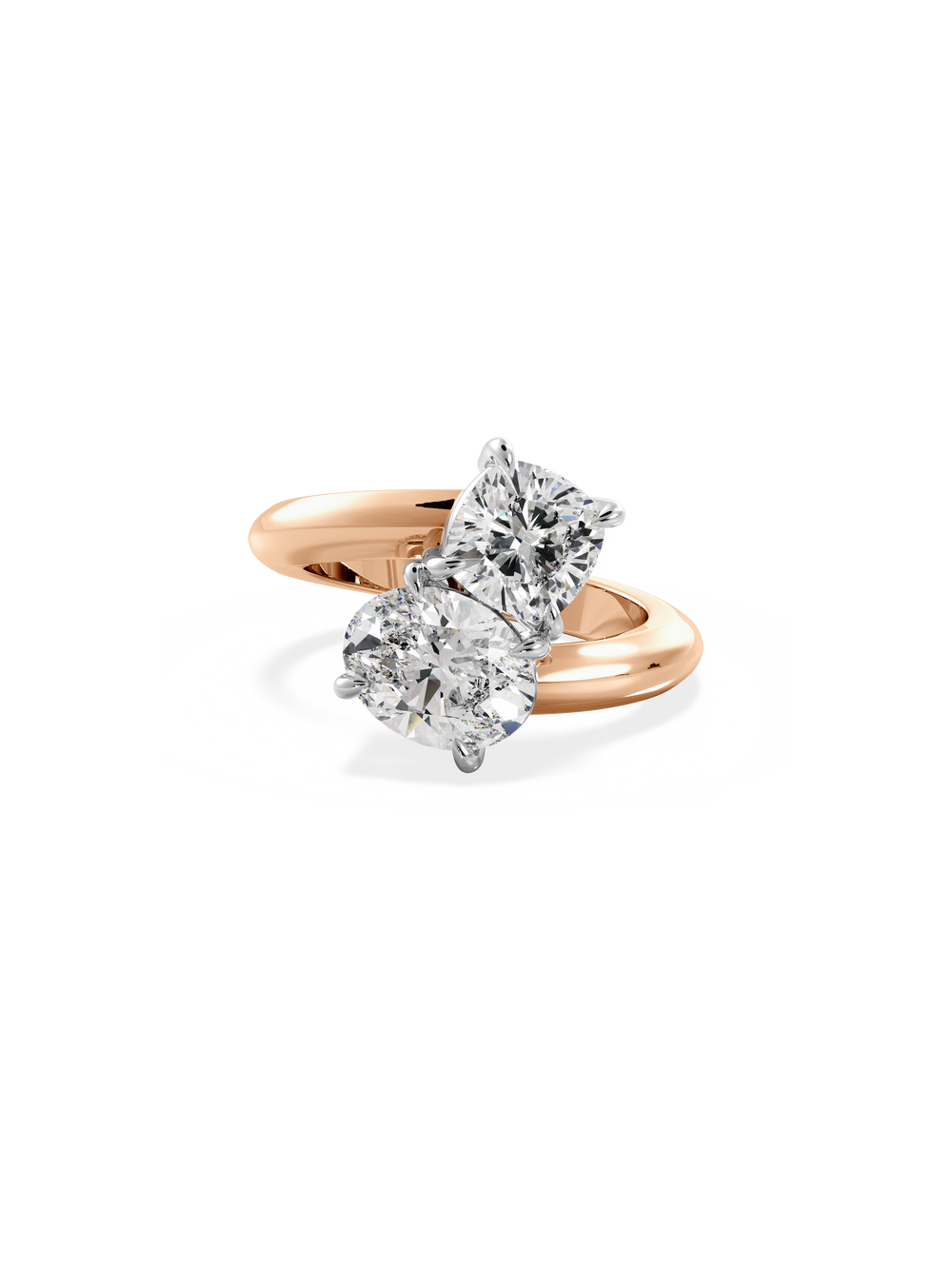 Cushion Jean Toi et Moi Ring - View