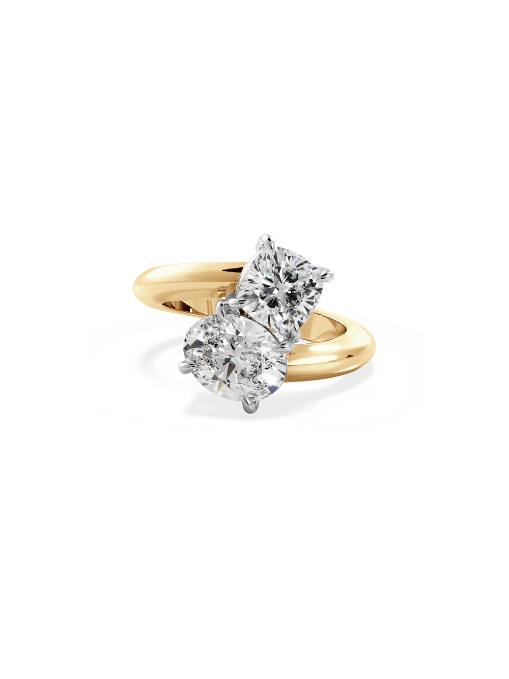 Cushion Jean Toi et Moi Ring - View