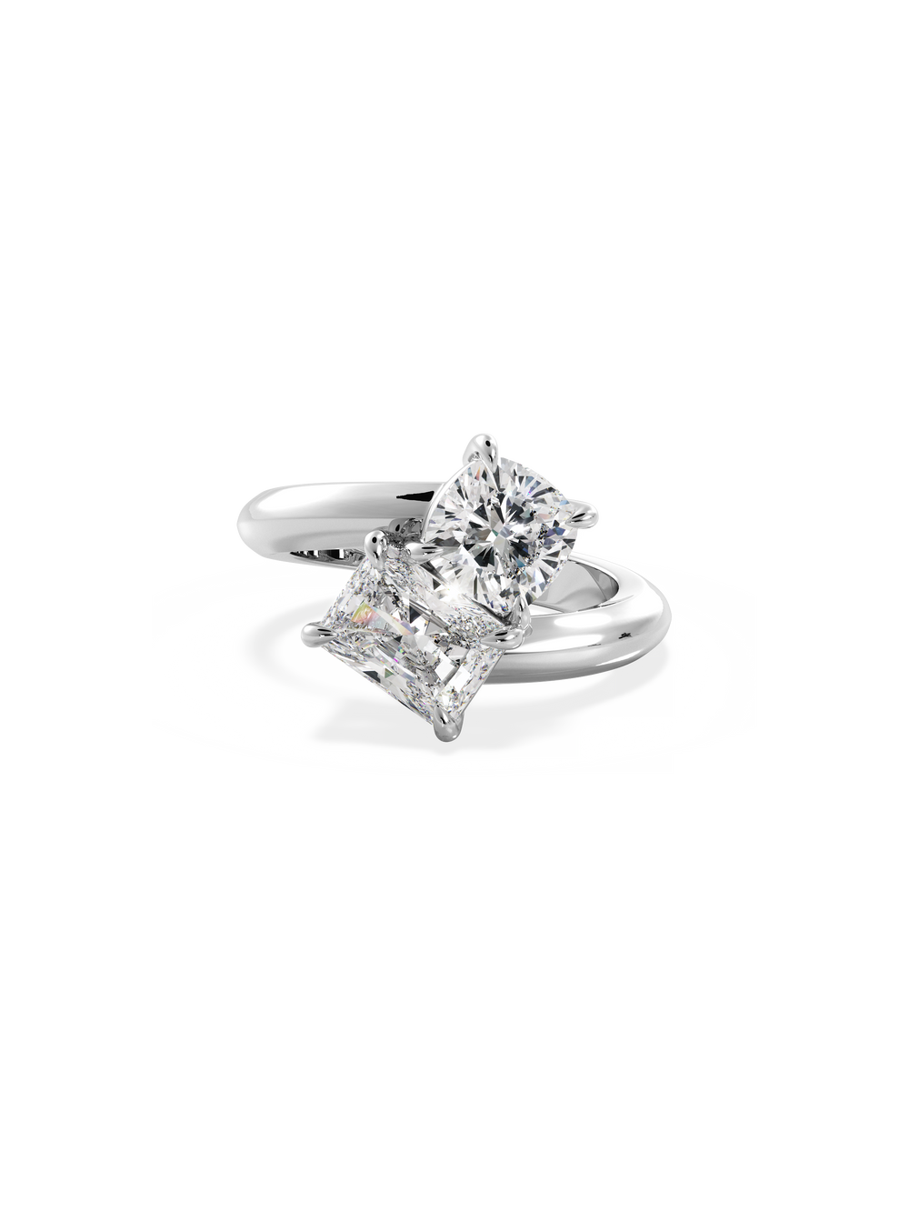 Cushion Jean Toi et Moi Ring - View