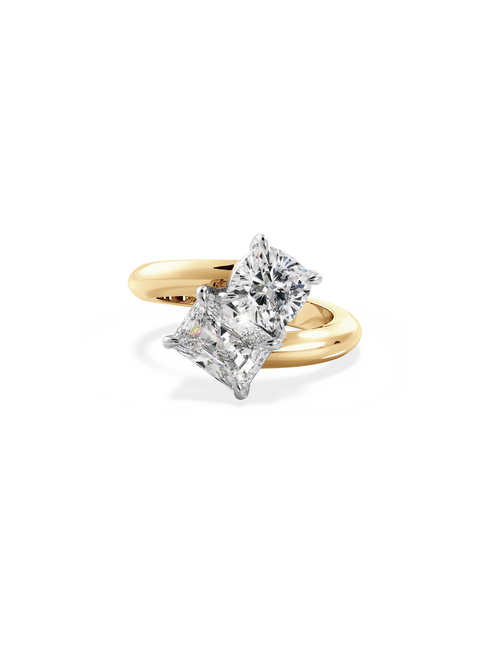 Cushion Jean Toi et Moi Ring - View