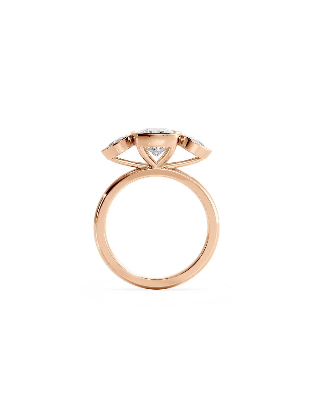 Cushion Bezel Amira Ring - View