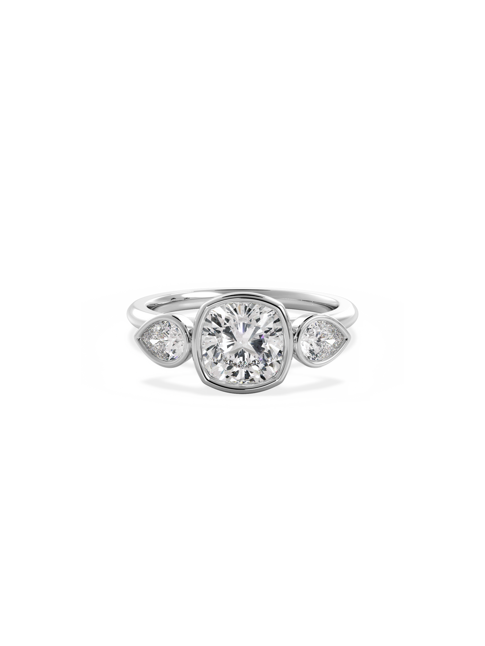 Cushion Bezel Amira Ring - View