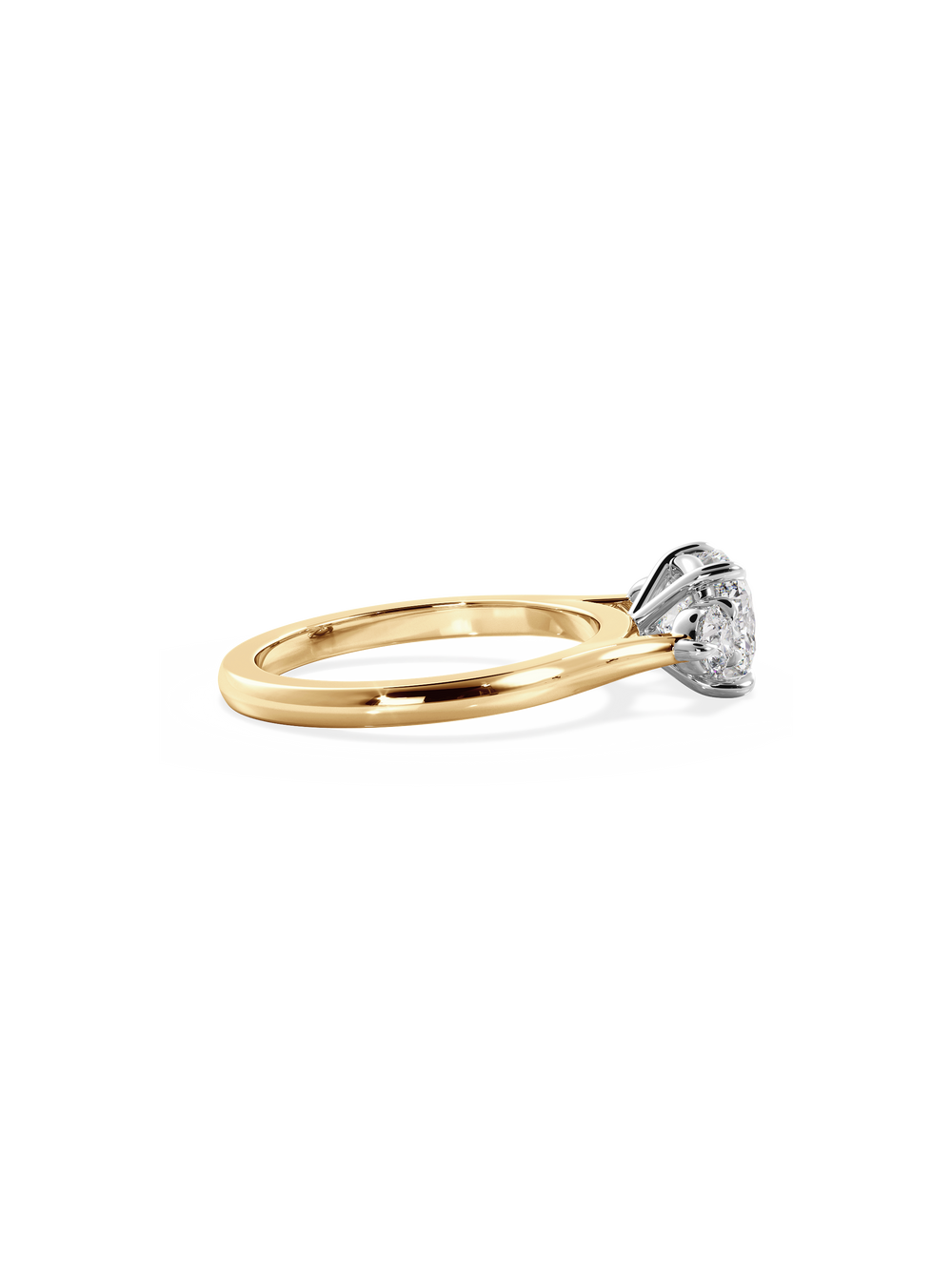Cushion Cosmic Trio Ring - View