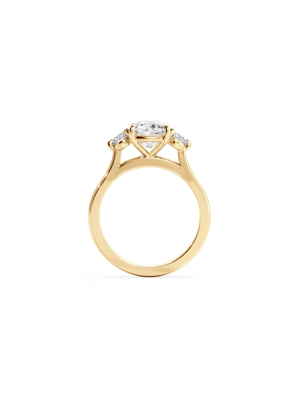 Cushion Cosmic Trio Ring - View