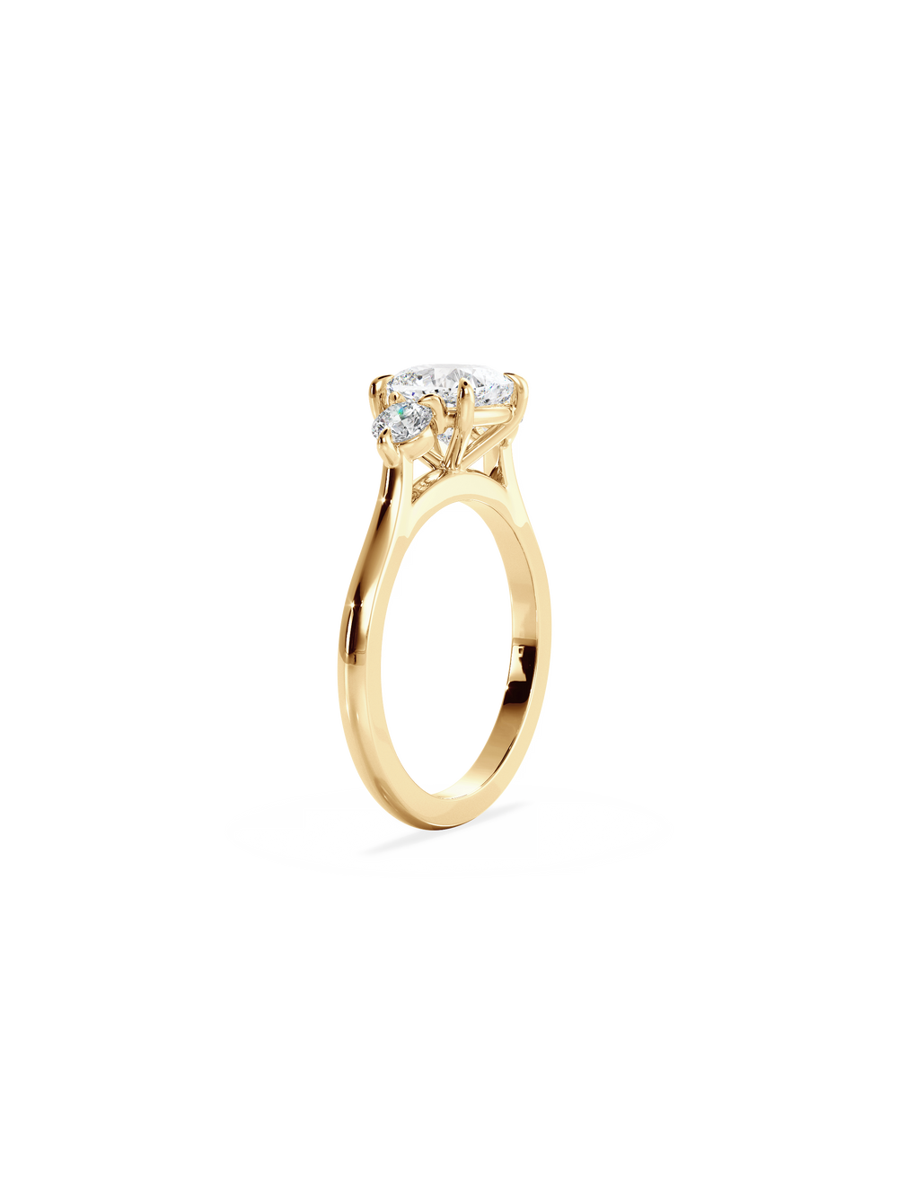 Cushion Cosmic Trio Ring - View
