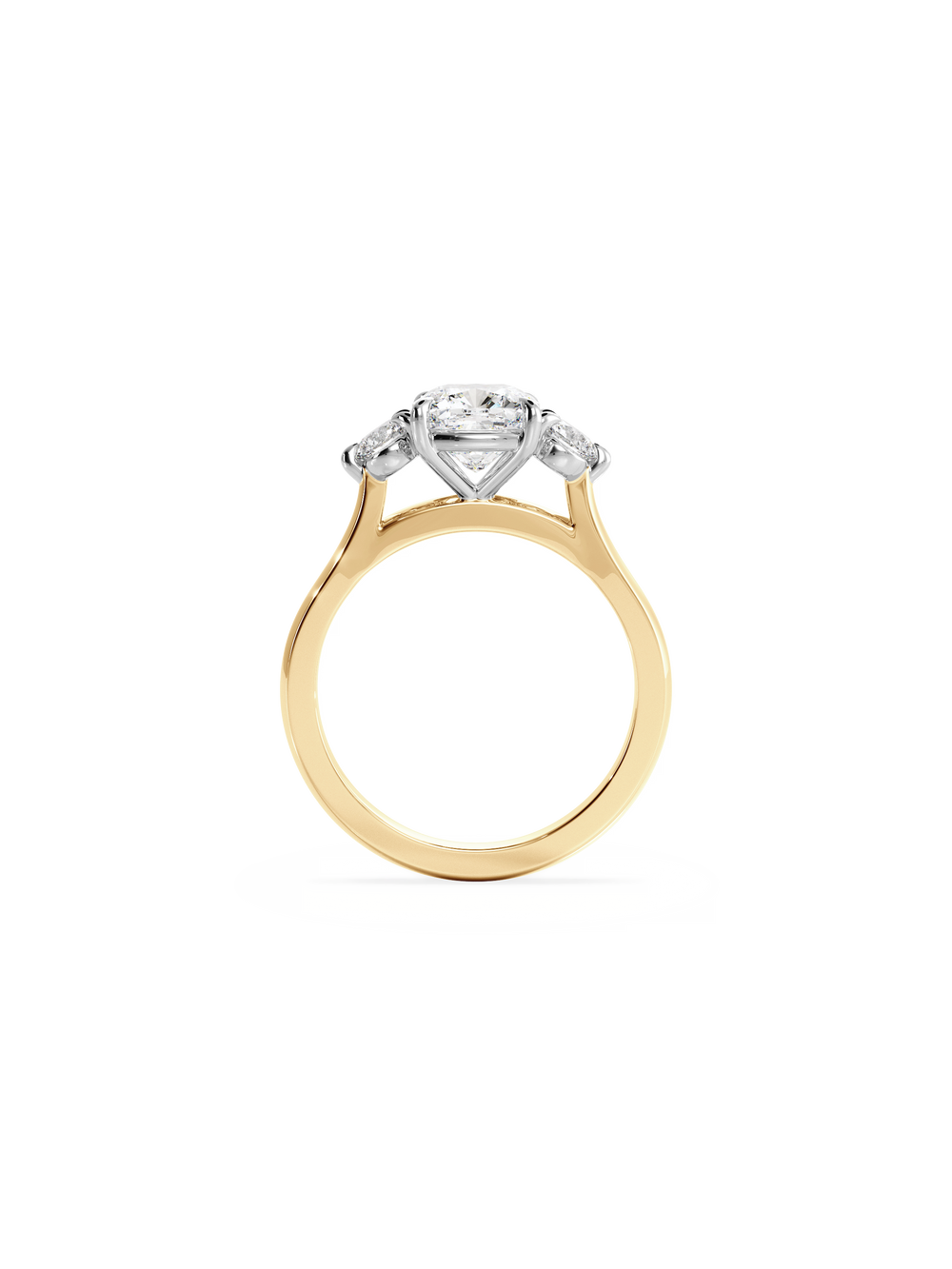 Cushion Cosmic Trio Ring - View