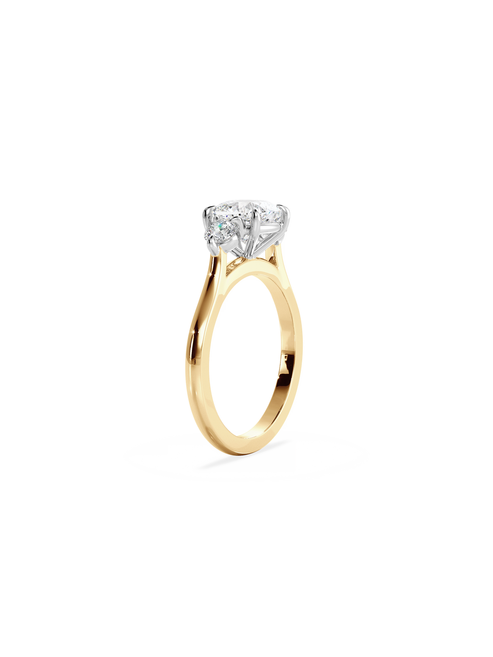Cushion Cosmic Trio Ring - View