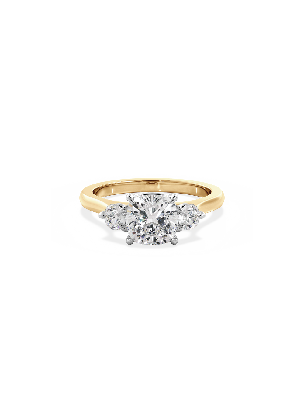 Cushion Cosmic Trio Ring - View