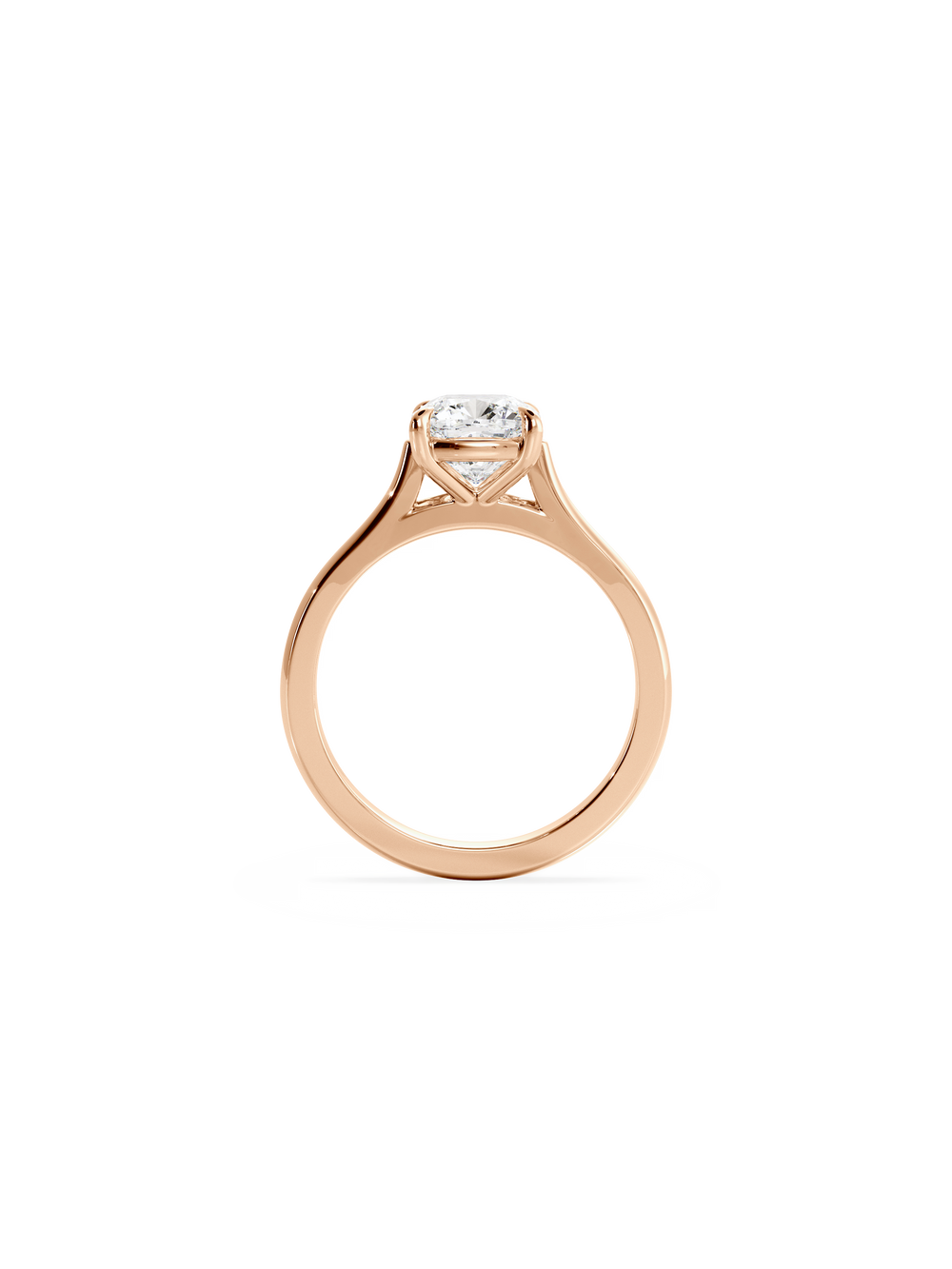 Cushion Classic Solitaire Ring - View