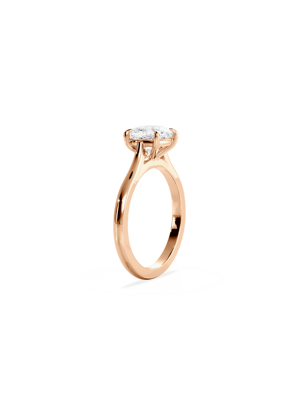 Cushion Classic Solitaire Ring - View
