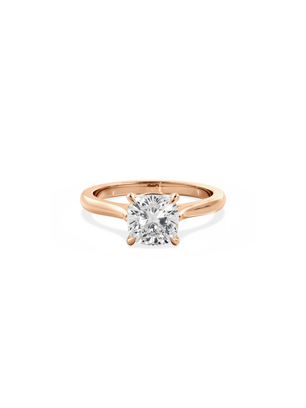 Cushion Classic Solitaire Ring - View