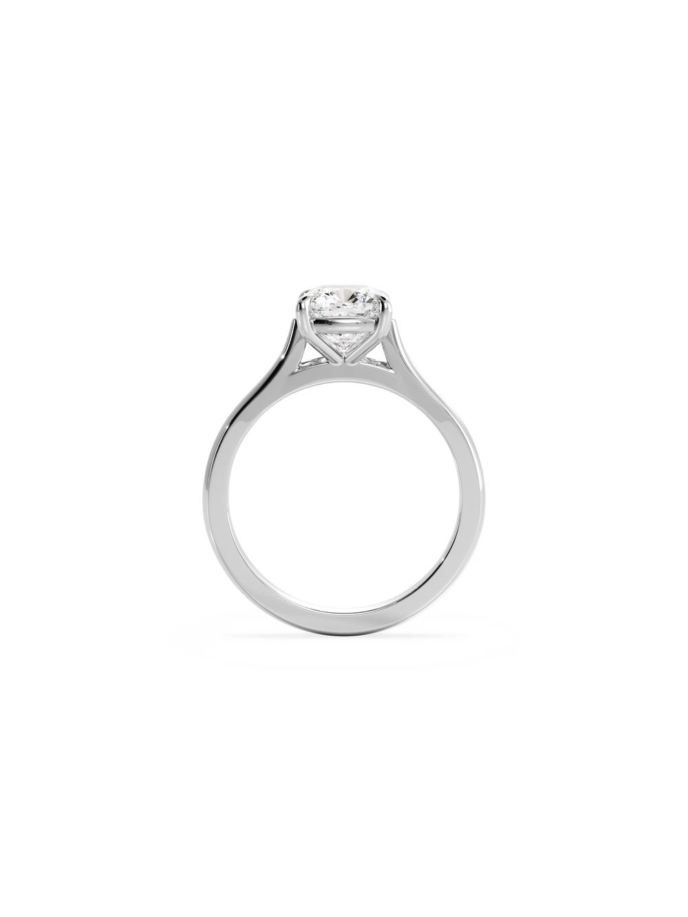 Cushion Classic Solitaire Ring - View