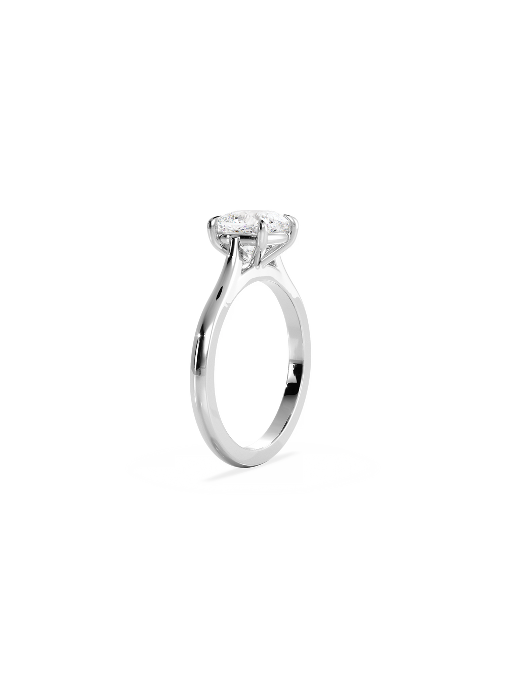Cushion Classic Solitaire Ring - View