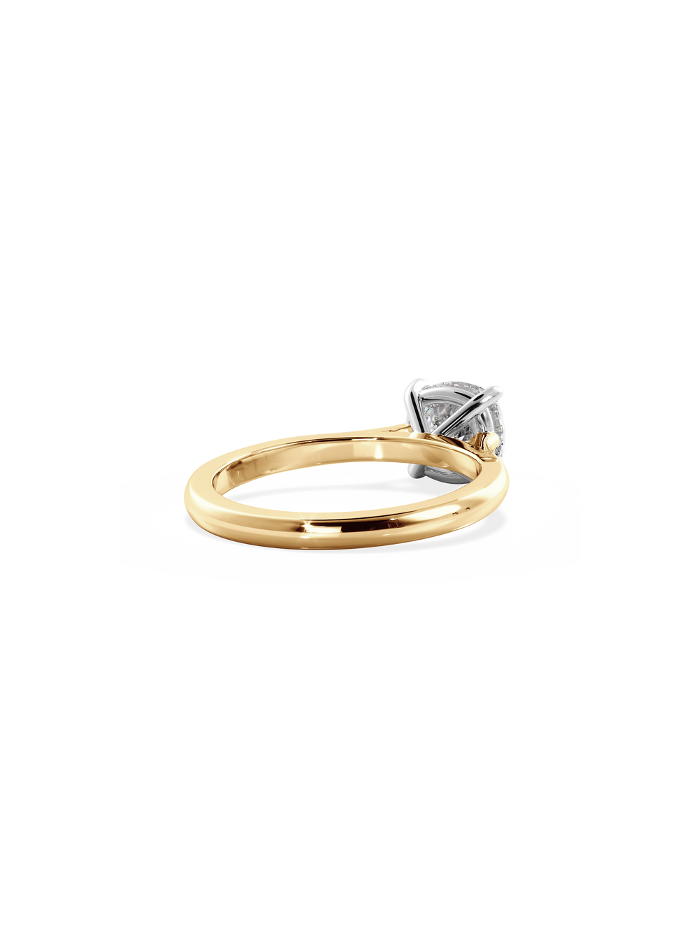 Cushion Classic Solitaire Ring - View