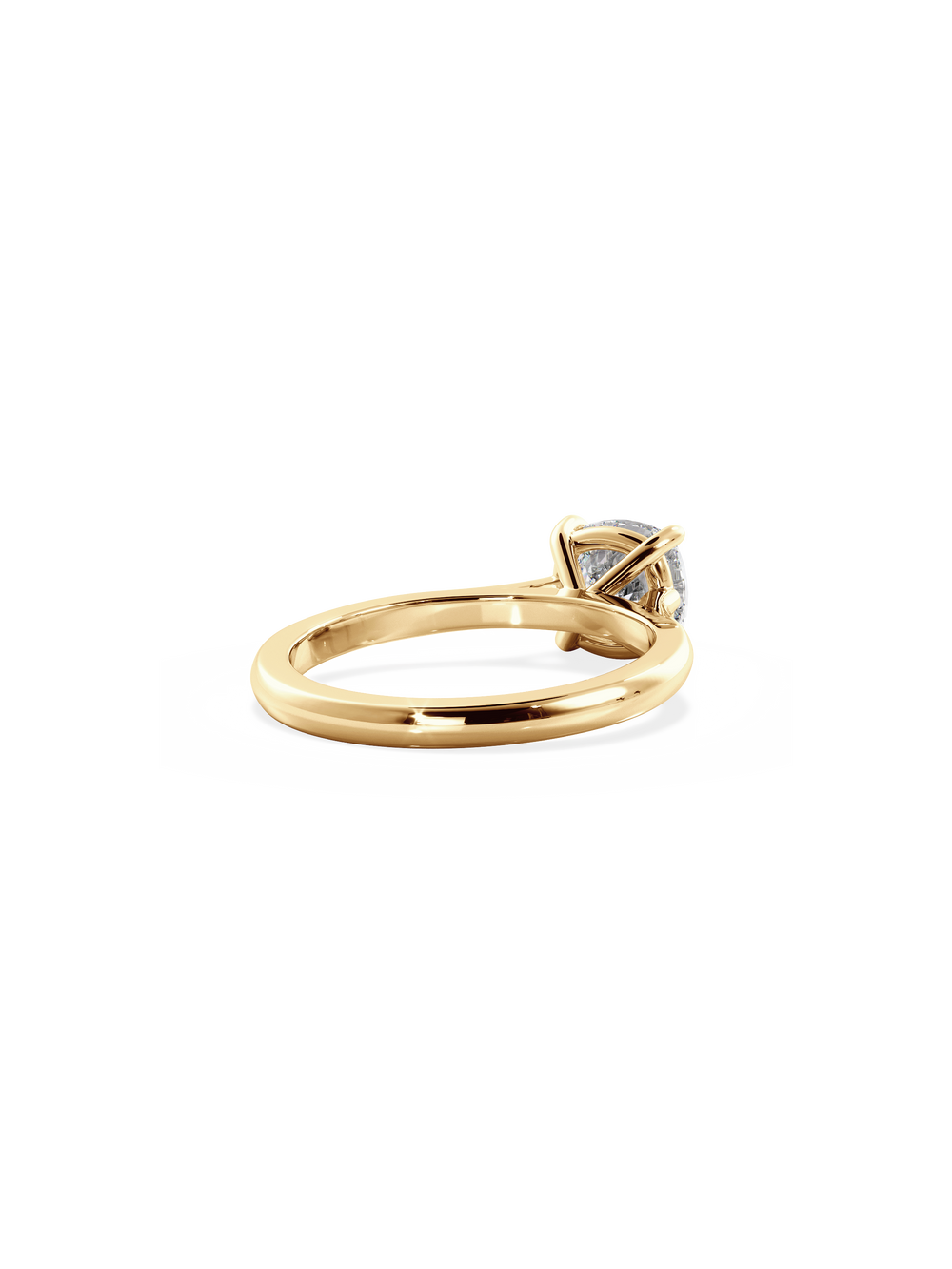 Cushion Classic Solitaire Ring - View