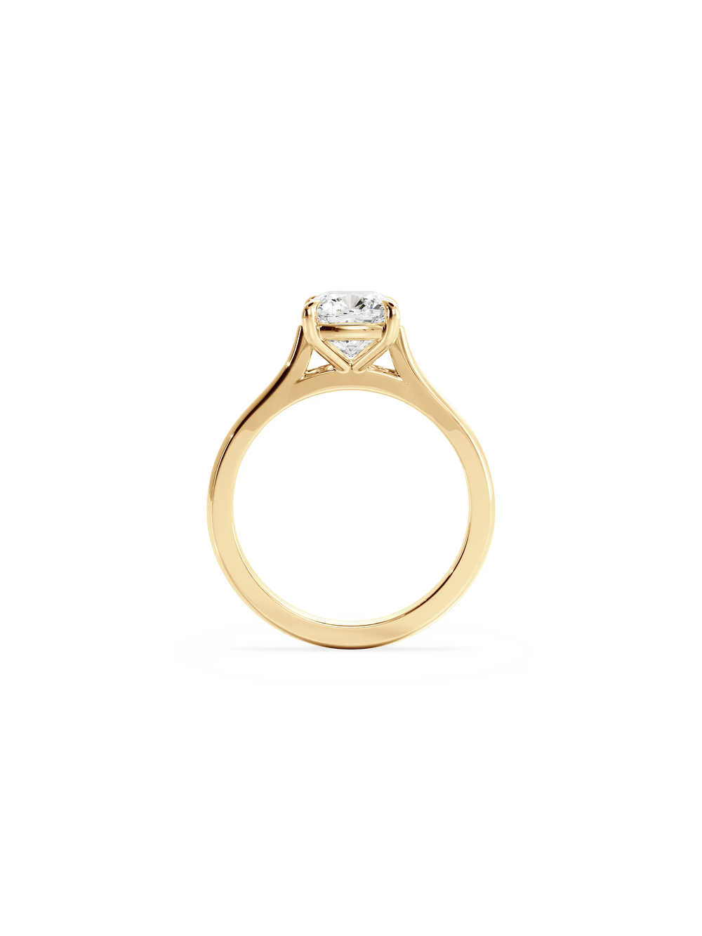 Cushion Classic Solitaire Ring - View