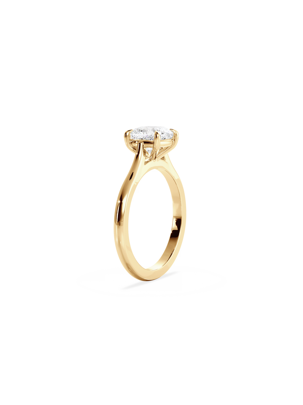 Cushion Classic Solitaire Ring - View