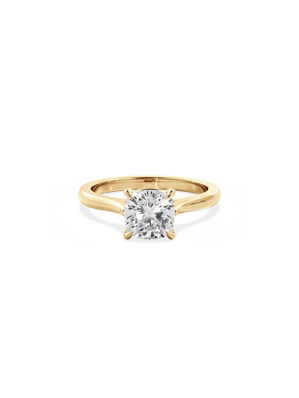 Cushion Classic Solitaire Ring - View