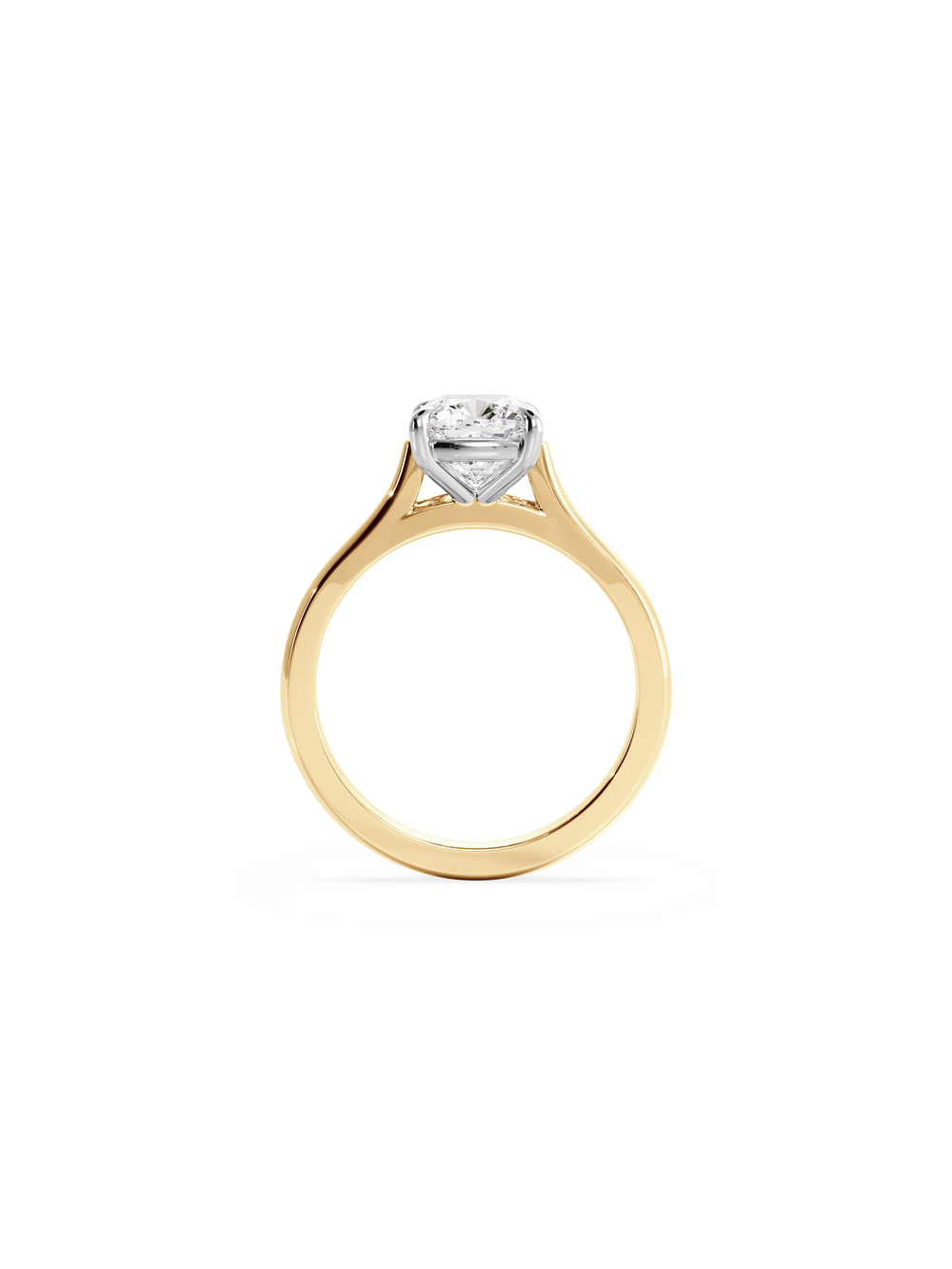 Cushion Classic Solitaire Ring - View