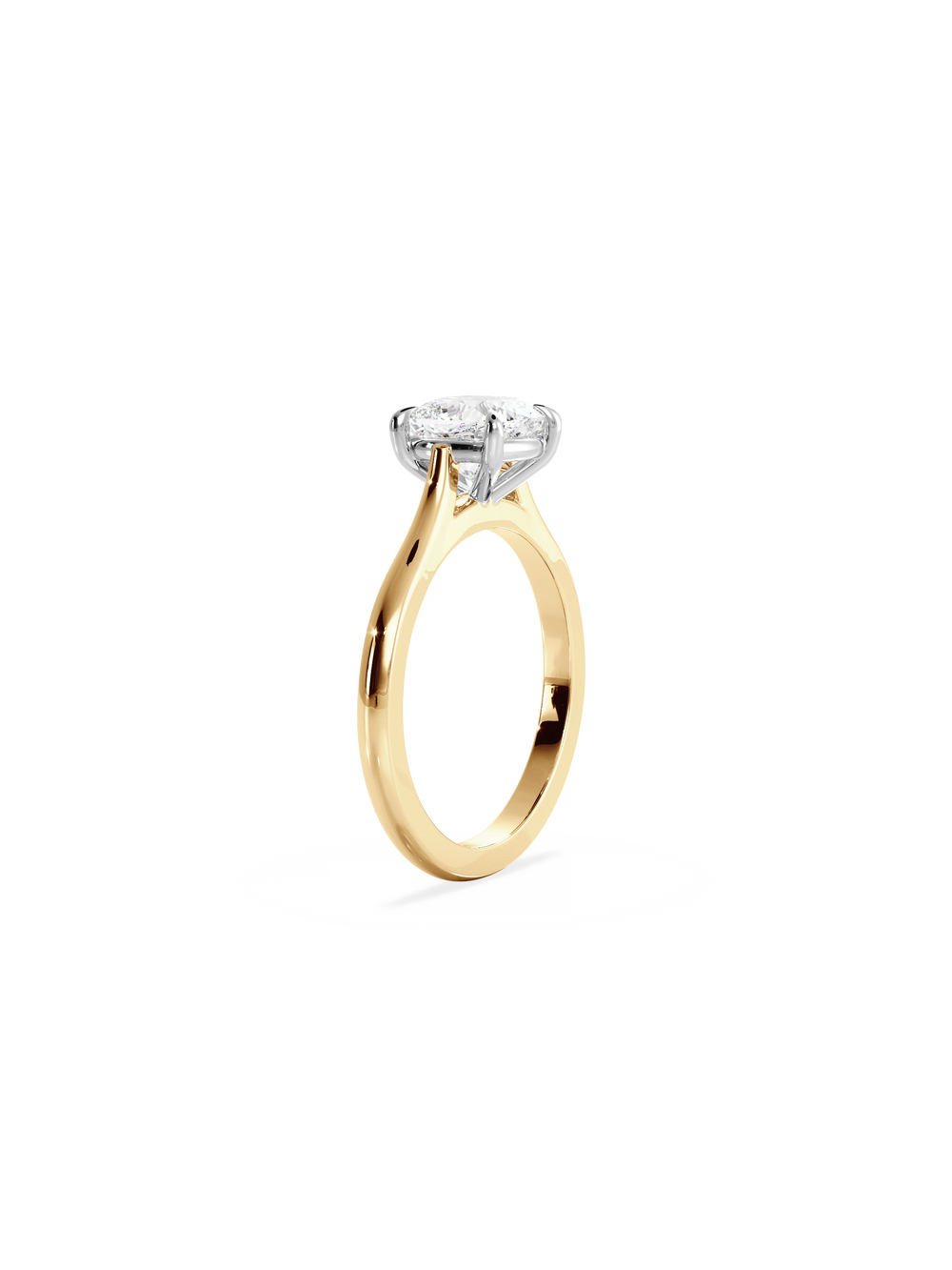 Cushion Classic Solitaire Ring - View