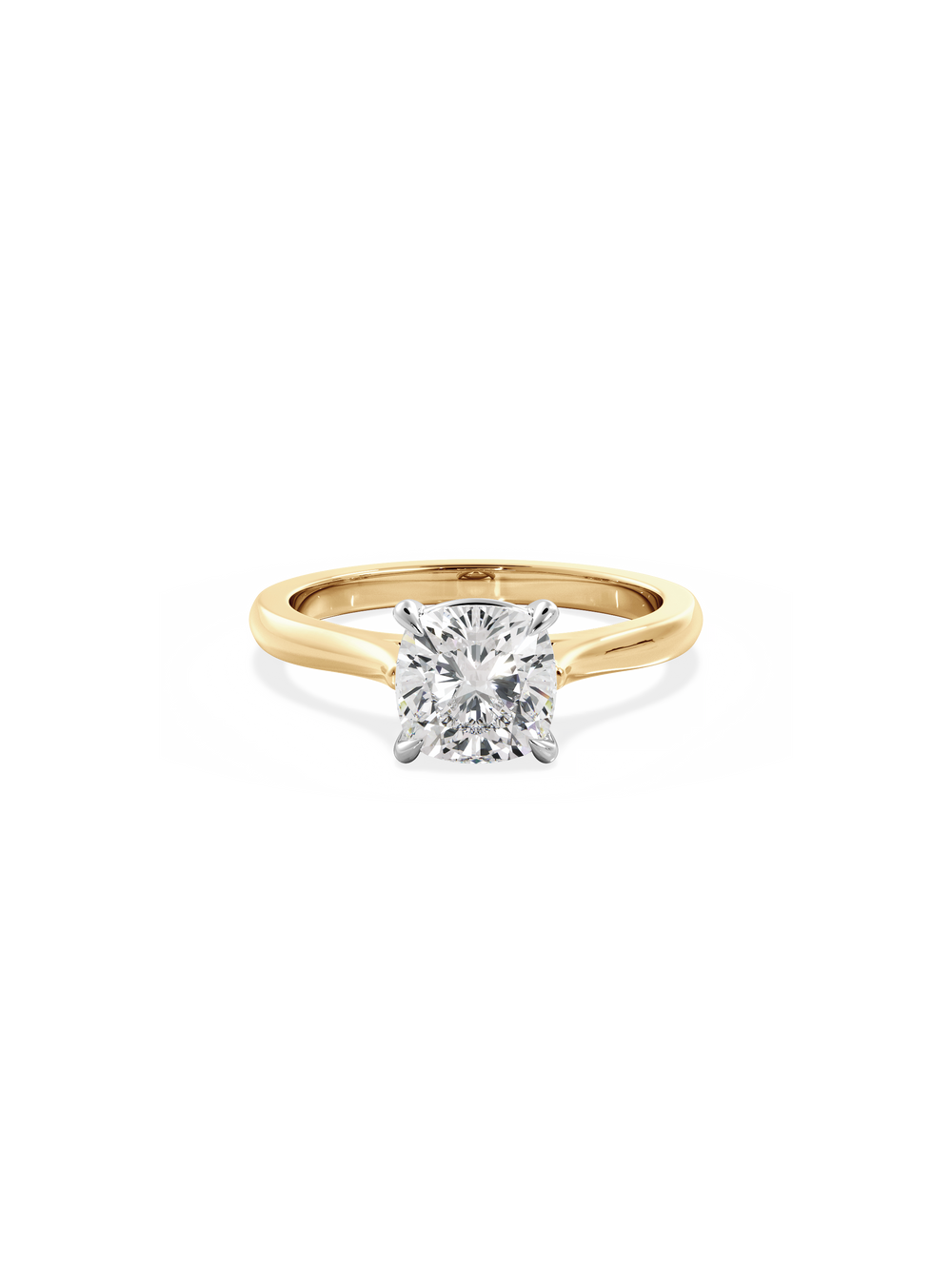 Cushion Classic Solitaire Ring - View