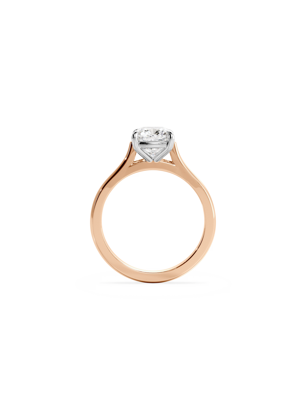 Cushion Classic Solitaire Ring - View