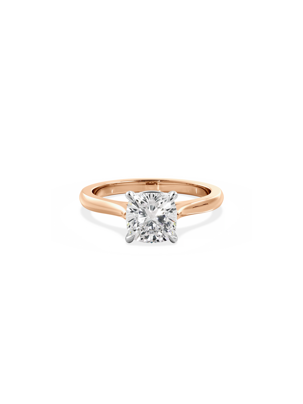 Cushion Classic Solitaire Ring - View