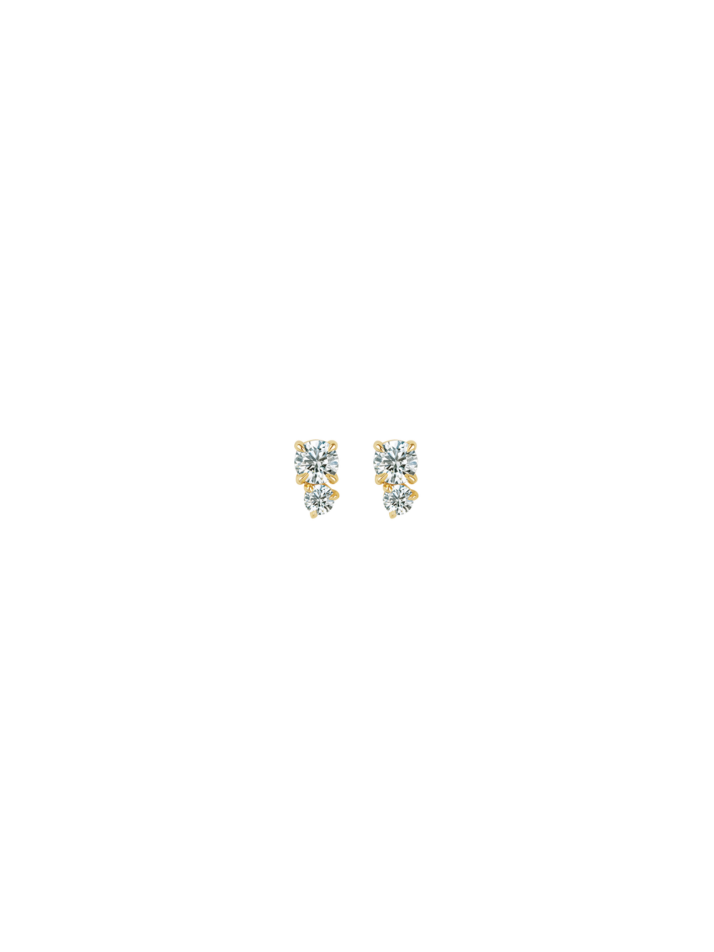 Duo Gem Studs - View
