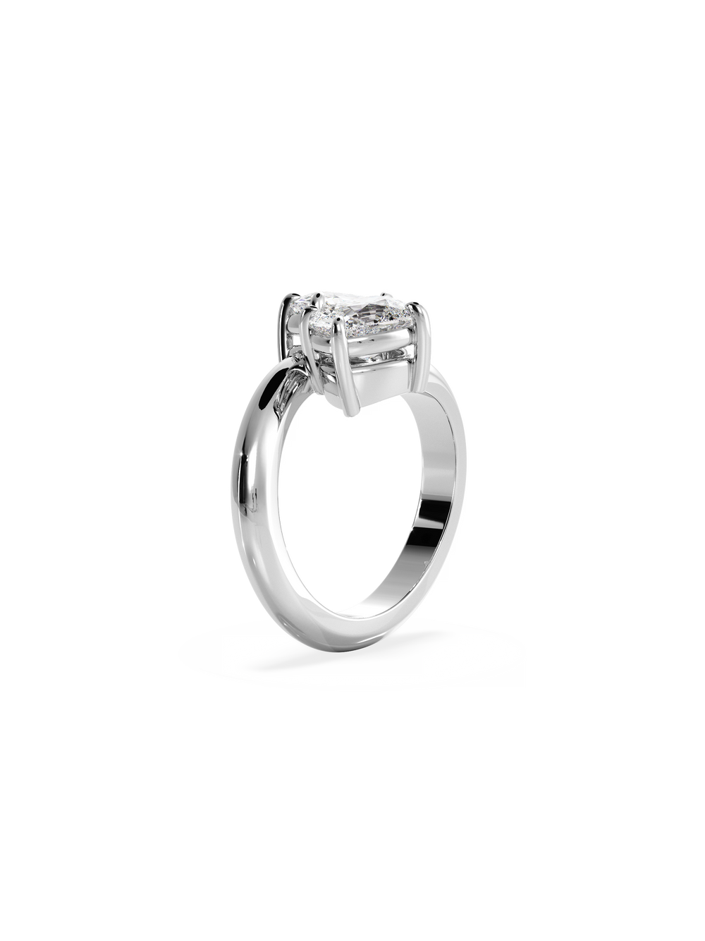 Elongated Cushion Jean Toi et Moi Ring - View